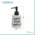 Set accessori linea Wash con 2 dispenser e bicchiere portaspazzolini bianco