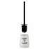 Portascopino da appoggio linea Wash in ceramica bianco con scritte nere