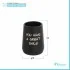 Set accessori linea Wash con 2 Dispenser portaspazzolini nero con scritte