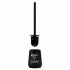 Portascopino da appoggio linea Wash in ceramica nero opaco con scritte
