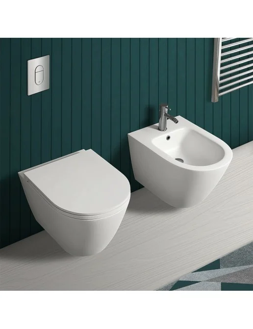 Copriwater Per SENESI SOVANA In Termoindurente Bianco – Con Cerniera Inox Normale O Soft Close (Made In Italy) - 4