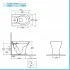 Scheda tecnica water filomuro serie Feeling senza brida in ceramica bianco matt