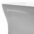 Vaso filo parete rimfree con finitura bianca opaca