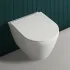 Wc sospeso rimfree serie Feeling in ceramica con finitura bianco matt