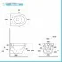 Scheda tecnica wc sospeso rimfree serie Feeling in ceramica con finitura bianco matt
