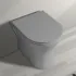 Vaso filomuro serie Feeling senza brida in ceramica grigio opaco