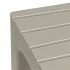Set 2 pz Lello lo sgabello multiuso tortora ad alta resistenza effetto legno