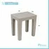 Set 2 pz Lello lo sgabello multiuso tortora ad alta resistenza effetto legno