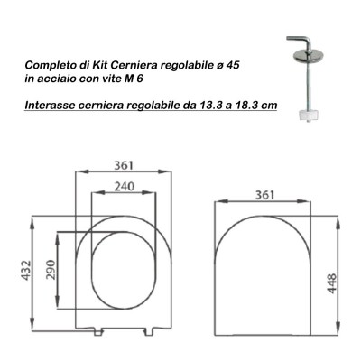 Copriwater compatibile Pozzi Ginori