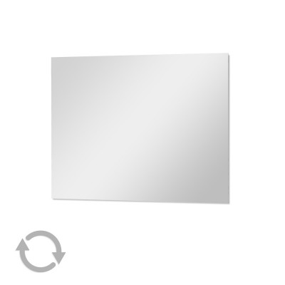 Specchio a filo lucido decorativo con installazione reversibile (posizionabile sia orizzontalmente che verticalmente)