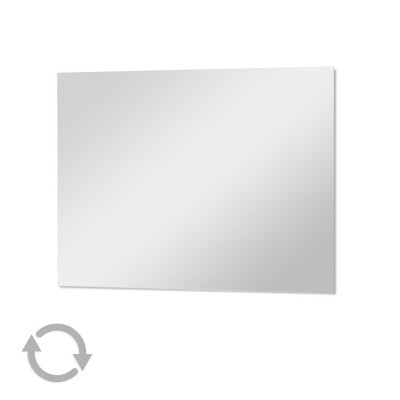 Specchio a filo lucido 60x80 decorativo con installazione reversibile (posizionabile sia orizzontalmente che verticalmente)