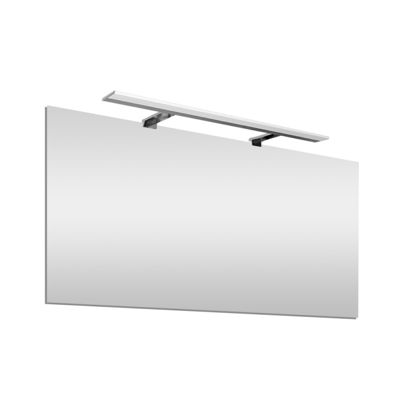 Specchio bagno LED 105x70 cm con lampada 80 cm