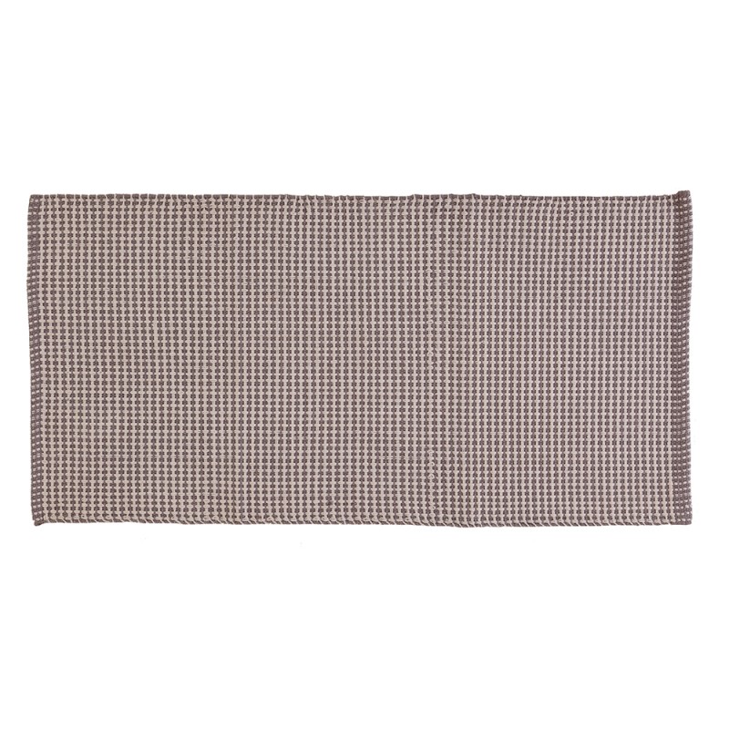 Tappeto in Cotone cotone 50x90 Grigio Grata Tappeto in Cotone 100% Cotone con Antiscivolo 50x90 Grigio Grata
