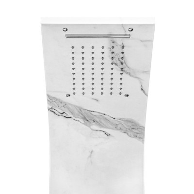 Soffione pannello doccia idromassaggio in acciaio inox con 4 funzioni marmo