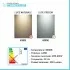 Specchio bagno 70x90 cm reversibile con angoli tondi e luce LED fredda