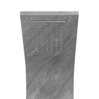 Soffione pannello doccia idromassaggio in acciaio inox con 4 funzioni cemento