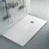 Piatto doccia filo pavimento 80x180 in resina Karen bianco pietra