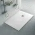 Piatto doccia in resina 80x120 rettangolare Karen bianco pietra