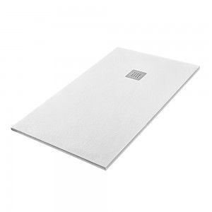Piatto doccia 80x150 Karen in resina riducibile bianco pietra