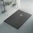 Piatto doccia ardesia 90x120 Karen in resina effetto pietra antracite
