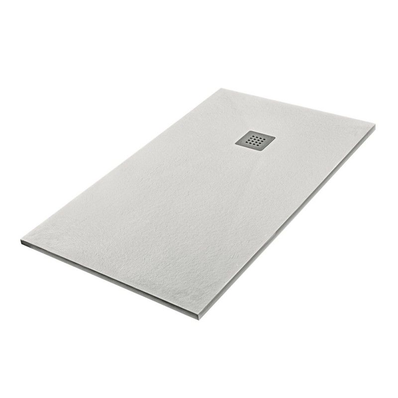 Piatto doccia filo pavimento 70x140 in resina Karen ghiaccio pietra