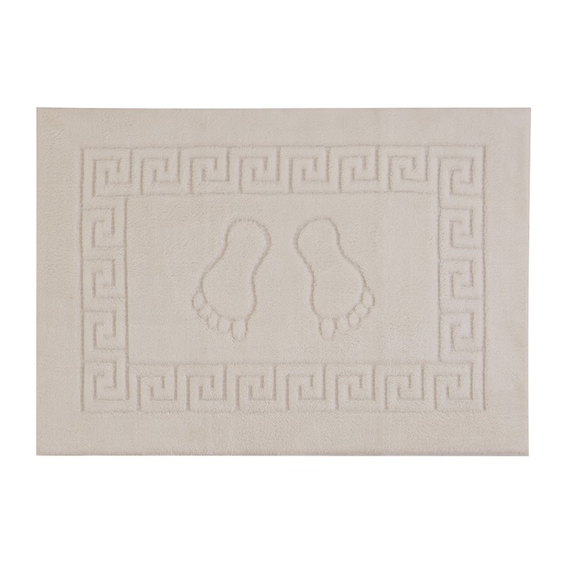 Tappeto Bagno Antiscivolo 50x70 Tappeto Bagno 100% Poliestere con Antiscivolo 50x70 Ecru Piuma