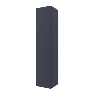 Colonna bagno sospesa blu navy opaco 2 ante reversibili serie Melody
