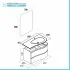 Scheda tecnica mobile bagno sospeso 90 Melody cappuccino con vasca decentrata e specchio