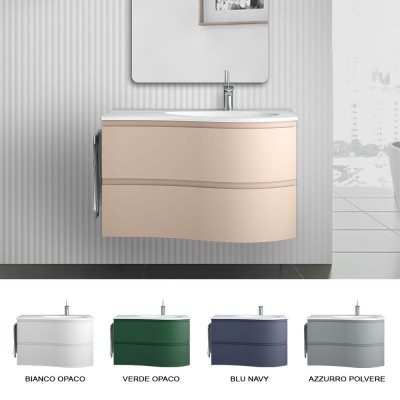 Disponibili colorazioni differenti del mobile bagno sospeso 90 Melody