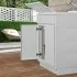 Asse strofinatoio in pvc rigido bianco per vasca lavatoio 45x50