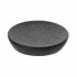 Portasapone da appoggio in ceramica nero con effetto glitter