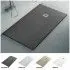 Piatto doccia filo pavimento Karen 80x150 resina pietra antracite