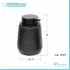 Scheda tecnica dispenser sapone liquido in ceramica nera con effetto glitter