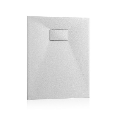 Piatto doccia resina 70x120 rettangolare Agorà bianco effetto pietra