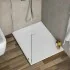 Piatto doccia 80x100 riducibile in resina pietra bianca serie Agorà