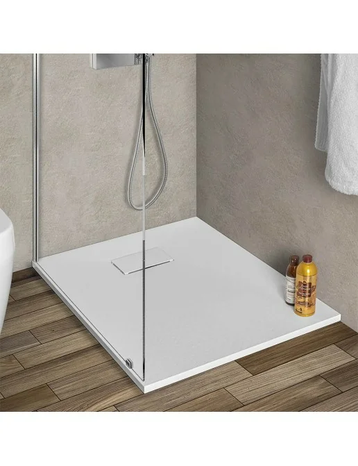 Piatto doccia 170x70cm bianco in resina e fibre di vetro Feridras