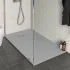 Piatto doccia in resina 80x120 serie Agorà grigio pietra su misura