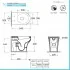 Scheda tecnica wc filo muro scarico traslato rimless Azzurra serie Pratica