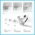 Scarico traslato del sanitario Azzurra serie Pratica compatibile con diverse curve tecniche