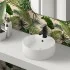 Piletta per lavabo clic clac con troppo pieno e tappo bianco lucido