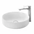 Lavabo da appoggio D. 40 cm in ceramica bianca opaca