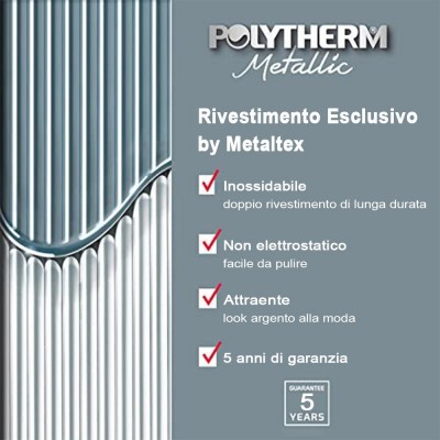 Mensola portasciugamani bagno in acciaio rivestito con Polytherm Made in Italy garantito 5 anni
