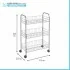 Scheda tecnica carrello con ruote e 3 ripiani in acciaio con Polytherm rame Lugano