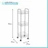 Scheda tecnica carrello porta tutto a 3 ripiani in acciaio con Polytherm argento Toronto
