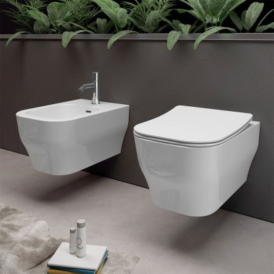 Copriwater originale per wc Olympia Synthesis con chiusura ammortizzata