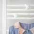 Set ganci termoarredo Smart in ABS bianco