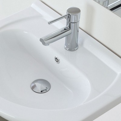 Lavandino in ceramica bianca lucida del mobiletto bagno a terra 56 cm