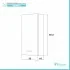Scheda tecnica pensile bagno sospeso H 69,5 cm in legno grigio con anta reversibile