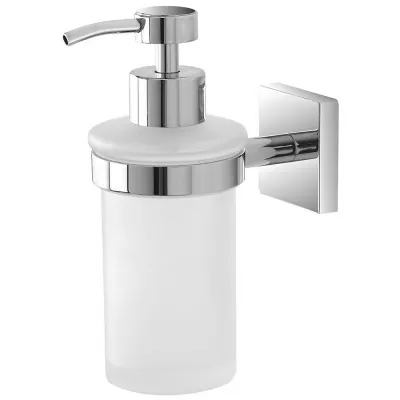 dispeneser sapone cromo e vetro
