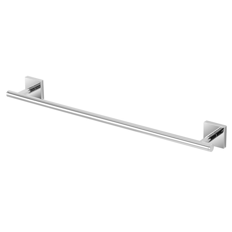 porta asciugamani cromato 55 cm a muro Portasciugamani 55 cm Cromato Doppio Fissaggio Moderno